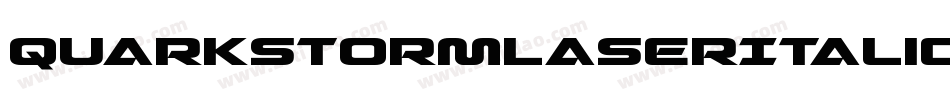 QuarkStormLaserItalic-ZAKm字体转换
