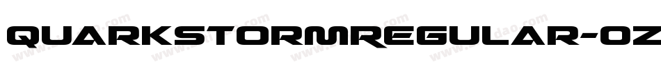 QuarkStormRegular-0ZDR字体转换