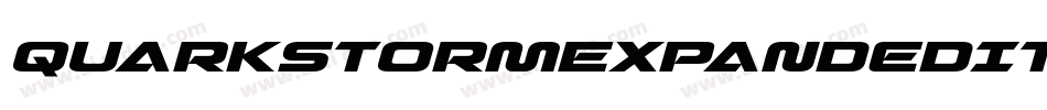 QuarkStormExpandedItalic-erw6字体转换