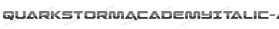 QuarkStormAcademyItalic-AMLL字体转换