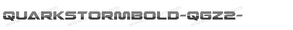 QuarkStormBold-qgZ2字体转换