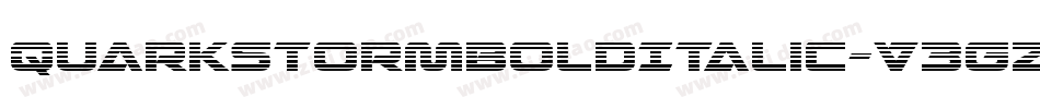 QuarkStormBoldItalic-V3Gz字体转换