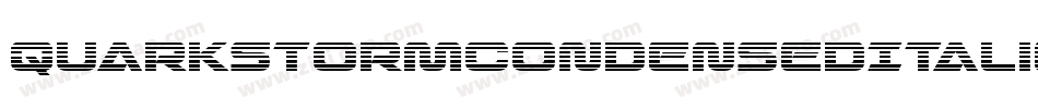 QuarkStormCondensedItalic-GmOq字体转换
