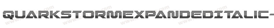 QuarkStormExpandedItalic-erw6字体转换