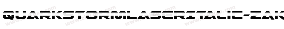QuarkStormLaserItalic-ZAKm字体转换