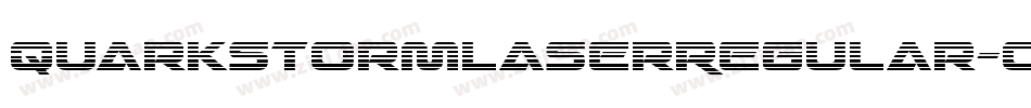 QuarkStormLaserRegular-O0Z4字体转换