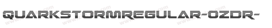 QuarkStormRegular-0ZDR字体转换