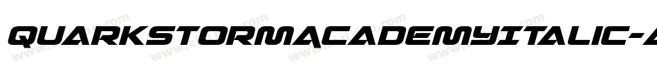 QuarkStormAcademyItalic-AMLL字体转换