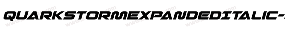 QuarkStormExpandedItalic-erw6字体转换