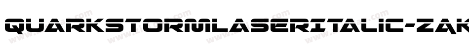 QuarkStormLaserItalic-ZAKm字体转换