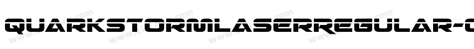QuarkStormLaserRegular-O0Z4字体转换