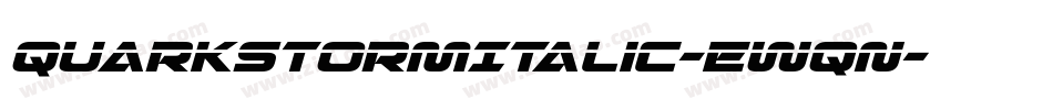 QuarkStormItalic-Ewqn字体转换