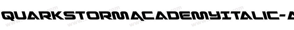 QuarkStormAcademyItalic-AMLL字体转换