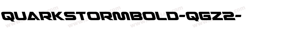 QuarkStormBold-qgZ2字体转换