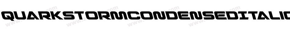 QuarkStormCondensedItalic-GmOq字体转换