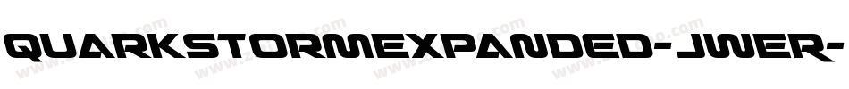 QuarkStormExpanded-jwER字体转换
