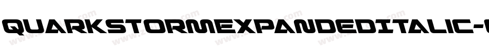 QuarkStormExpandedItalic-erw6字体转换