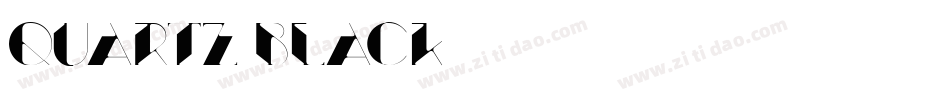 Quartz-Black字体转换