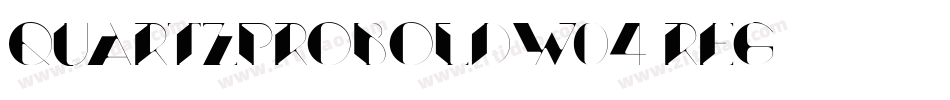 QuartzProBoldW04-Reg字体转换