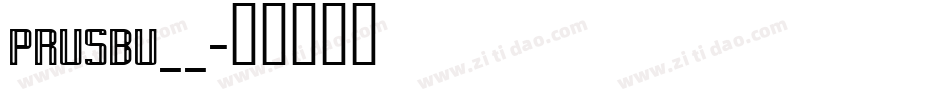 PRUSBU__字体转换