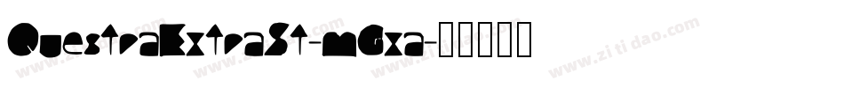 QuestraExtraSt-mGxa字体转换