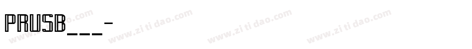 PRUSB___字体转换