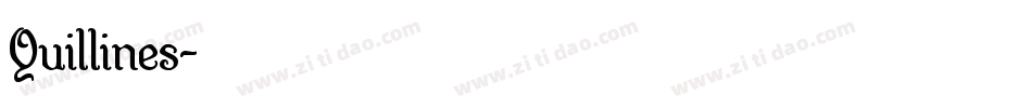 Quillines字体转换