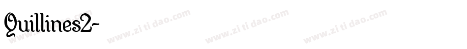 Quillines2字体转换