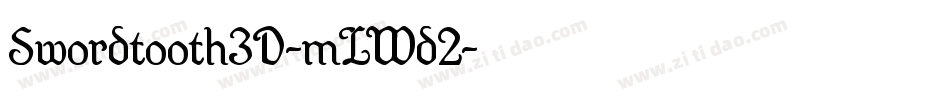 Swordtooth3D-mLWd2字体转换
