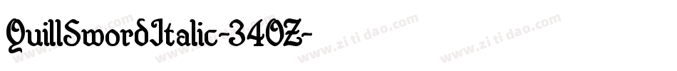 QuillSwordItalic-34OZ字体转换 QuillSwordItalic-34OZ字体转换