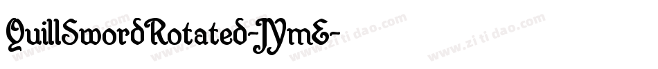 QuillSwordRotated-JYmE字体转换