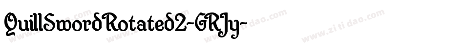 QuillSwordRotated2-GRJy字体转换