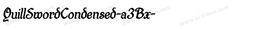 QuillSwordCondensed-a3Bx字体转换