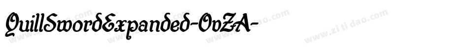 QuillSwordExpanded-OvZA字体转换 QuillSwordExpanded-OvZA字体转换