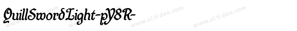 QuillSwordLight-pY8R字体转换 QuillSwordLight-pY8R字体转换
