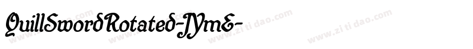 QuillSwordRotated-JYmE字体转换