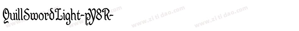 QuillSwordLight-pY8R字体转换 QuillSwordLight-pY8R字体转换
