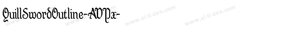 QuillSwordOutline-AVPx字体转换