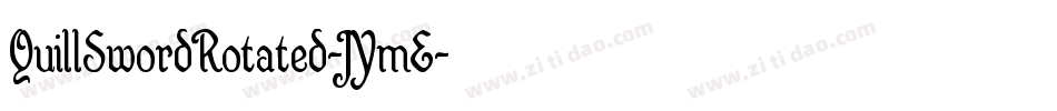 QuillSwordRotated-JYmE字体转换