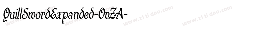 QuillSwordExpanded-OvZA字体转换 QuillSwordExpanded-OvZA字体转换