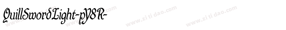 QuillSwordLight-pY8R字体转换 QuillSwordLight-pY8R字体转换
