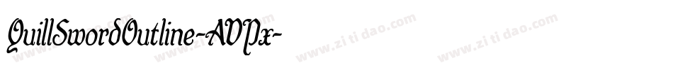 QuillSwordOutline-AVPx字体转换