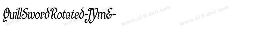 QuillSwordRotated-JYmE字体转换