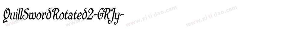 QuillSwordRotated2-GRJy字体转换