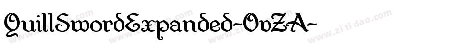 QuillSwordExpanded-OvZA字体转换 QuillSwordExpanded-OvZA字体转换