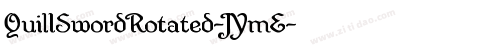 QuillSwordRotated-JYmE字体转换
