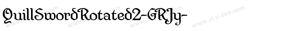 QuillSwordRotated2-GRJy字体转换