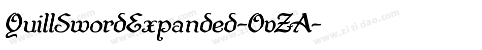 QuillSwordExpanded-OvZA字体转换 QuillSwordExpanded-OvZA字体转换