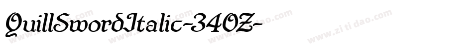 QuillSwordItalic-34OZ字体转换 QuillSwordItalic-34OZ字体转换