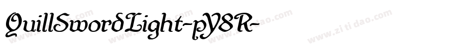 QuillSwordLight-pY8R字体转换 QuillSwordLight-pY8R字体转换